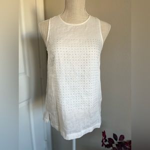 J. Crew rhinestone & linen top